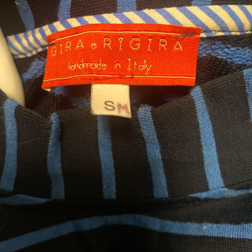 Gira e Rigira Striped Blue and Black dress